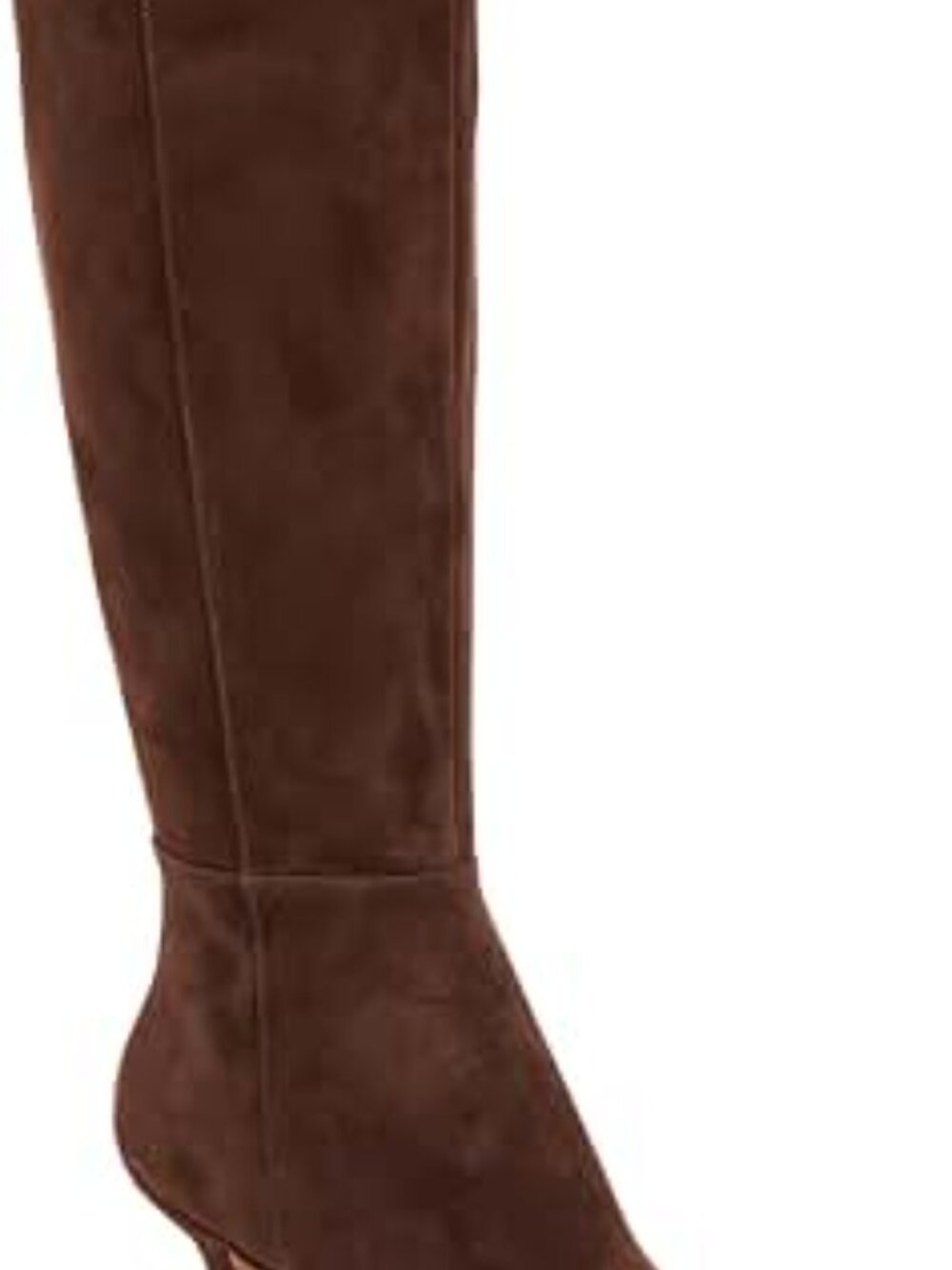 Dolce Vita Auggie knee-high wide calf dark brown suede boots - Picture 3 of 3